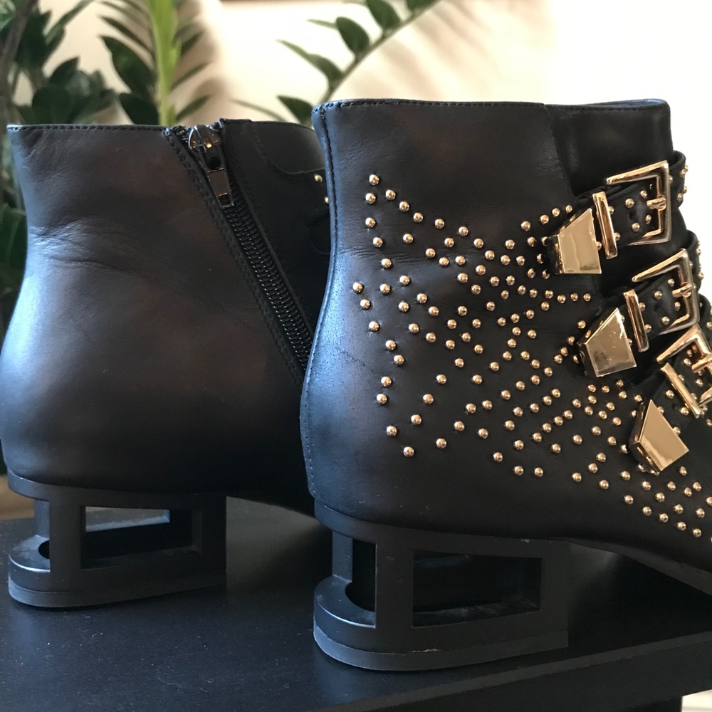 JEFFREY CAMPBELL | Combust Black Stud Booties - Picture 3 of 6